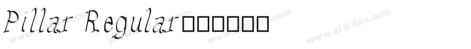 Pillar Regular字体转换